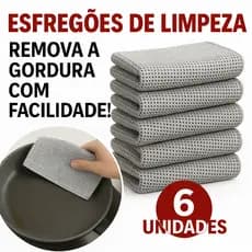 Pano Esfregão Fibra Metálica  | Remove Gordura | Multiuso Limpeza Pesada Para Casa