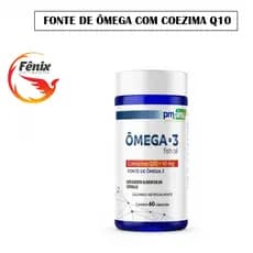 Suplemento Alimentar Ômega 3 com Coenzima Q10 10mg para Saúde Cardiovascular - 60 Cápsulas