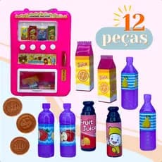 Maquina Brinquedo Automática Venda Guloseima Bebidas Infantil Tecnológico Presente Garra de Shopping