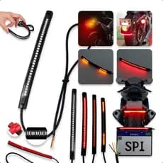 Lanterna De Freio E Pisca Fita 48 Led Moto Custom Cafe Racer
