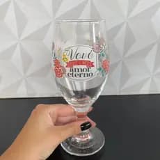 Taça de vidro personalizada para avó 330ml - melhor vovó do mundo na caixa para presente dia das mães taca copo maes