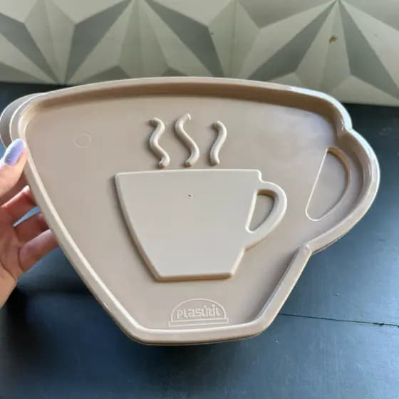 Pote de plástico para porta filtro coador de papel marrom Plasutil grande pote plastico cozinha bege