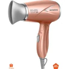 Secador de Cabelo Mondial Travel SC-47-GR Bivolt 1200W Golden Rose