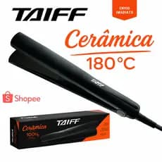 Chapinha Taiff Profissional Cerâmica Bivolt 180ºC. Prancha Alisadora Cabelo Liso e Brilho.