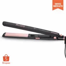 Prancha Alisadora Mondial P-27 Bivolt 127/220 Chapinha Profissional Alisa Rápido Preto Golden Rose