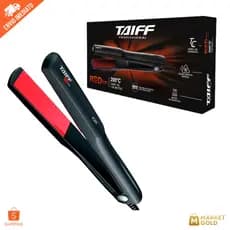 Chapinha Prancha Taiff Red Íon Cerâmica 200°C Profissional Alisa Rápido Anti-Frizz Bivolt 127v/220v