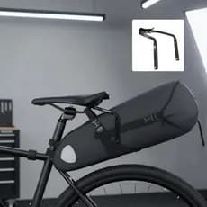 Fácil Instalação Saco Traseiro Da Bicicleta Suporte Anti-Way Leve Sela Ferroviário Garrafa Titular Montagem Liga De Alum