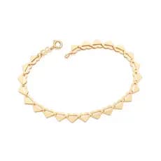 Pulseira Rommanel Banhado Ouro 18k Corações 552174 DIA A DIA