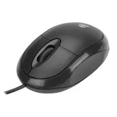 Mouse Óptico Ergonômico C/ 1000 Dpi Plug And Play 5+ Office Cor Preto