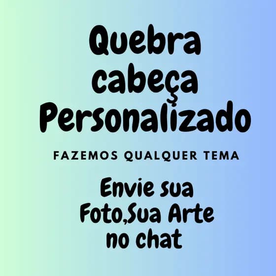 QUEBRA CABEÇA PERSONALIZADO