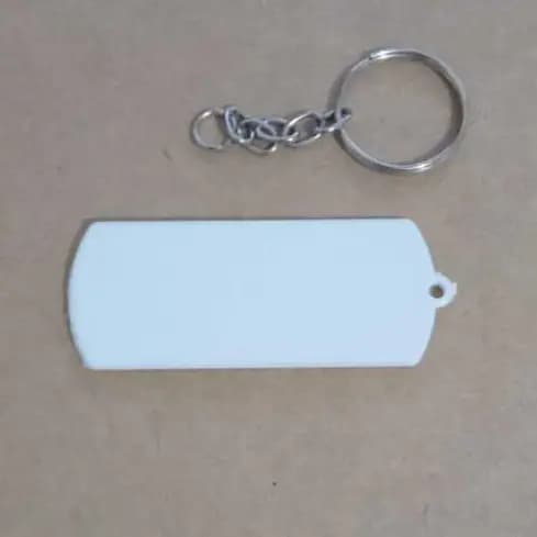 Chaveiro Para Sublimação Modelo Retangular EM BRANCO