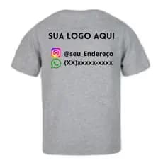 Camiseta Personalizada Com logo Manga Curta