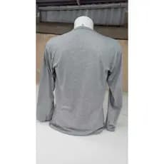 Camiseta Manga Longa Cinza Mescla