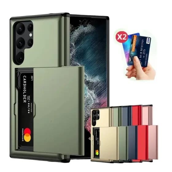 Capa com Porta Cartão para o Samsung Galaxy S25 / S25 Plus / S25 Ultra