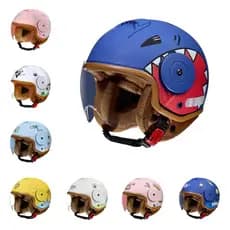 Brcshop | Capacete Infantil Aberto com 2 Viseiras Reguláveis para Scooter e Bicicleta Eletrica Bike