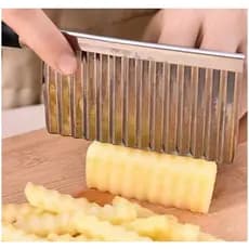 Cortador Aço Inox Ondulado Chips Batata Queijo Legumes Fruta