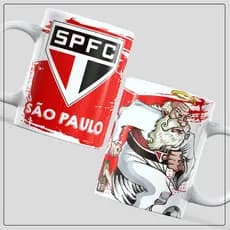 Caneca De Porcelana Do São Paulo Fc - 325ml - Canecas Dahora