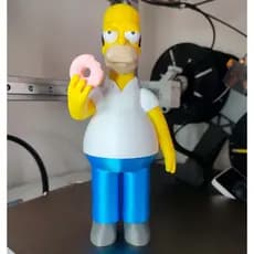 Boneco Homer Simpson - Os Simpsons Action Figure Colecionador - 24cm - Impressão 3D