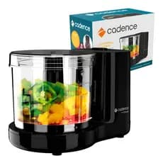 Mini processador Mini Crush Cadence Lâminas De Aço Inox Preto 127V