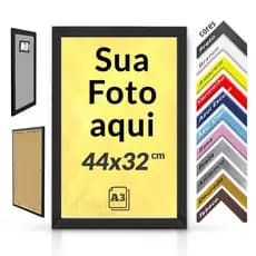 Quadro com sua Foto arte imagem personalizada com moldura A2 A3 A4 A5 Decorativo Tamanhos e Cores