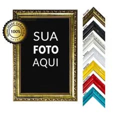 Quadro Personalizado moldura TRABALHADA A3 A4 A5 com sua foto Quadro Arte Moldura Trabalhada Decorativo