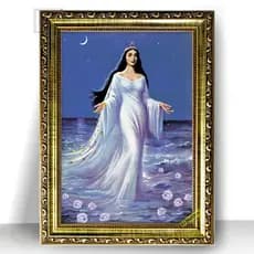 Quadro Moldura Trabalhada Iemanja Iemanjá 47x35cm