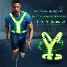 Colete Refletivo Led Ciclismo Corrida Motoboy Mototáxi Epi  Motociclista