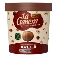 Pasta de Amendoim La Ganexa Sabor Avelã Vegana Fitness  Zero Açucar zero Glúten Zero Lactose