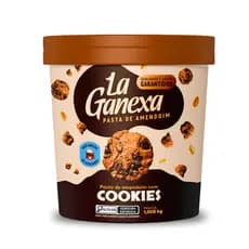 Pasta De Amendoim Integral Gourmet Cookies Cream  Zero Açucar zero Glútem La Ganexa