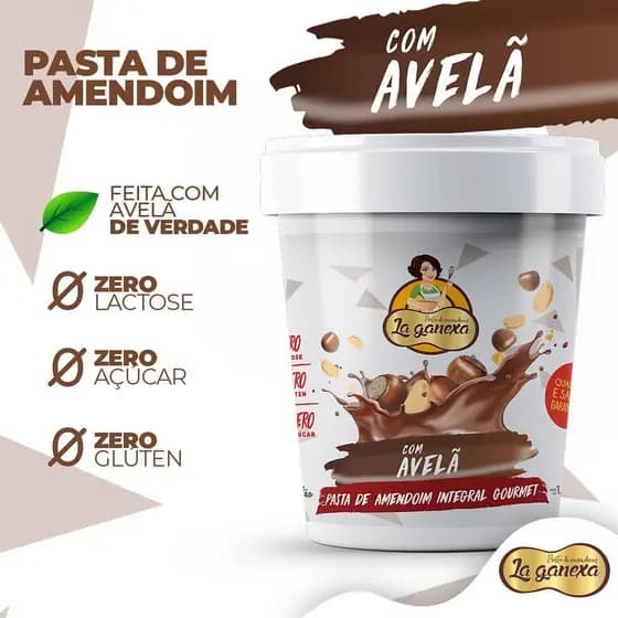 Kit 6 Pastas De Amendoim La Ganexa Fitness 1kg Zero Açucar Zero Glúten