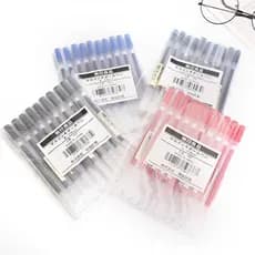 Caneta Gel MUJI Japonesa 10pcs 0,38/0,5mm Tinta Preta Fornecedor De Escritório