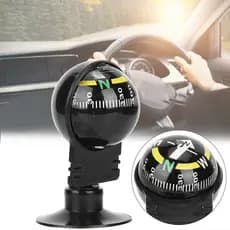 yeranoutdoor.br 2 Pcs LC282 ABS Portátil Carro Bússola Bola Ventosa Ferramentas De Navegação Ao Ar Livre