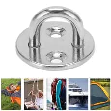yeranoutdoor.br Placa De Olho Com Almofada De Aço Inoxidável , Gancho Em U Resistente Para Porta , Barco , Rede , Mantém