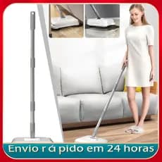 nicegadget-BR ERYUE Vassoura manual leve e silenciosa amplitude de movimento de 360 ​​graus para casa, cozinha,