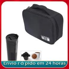 Nicegadget-BR Tomvorks Bolsa para cafeteira, armazenamento multifuncional protetor para acampamento ao ar livre