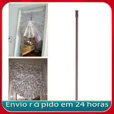 Nicegadget-BR trilho de cortina de aço de alto carbono, haste telescópica de tensão de mola para janela de banheiro e