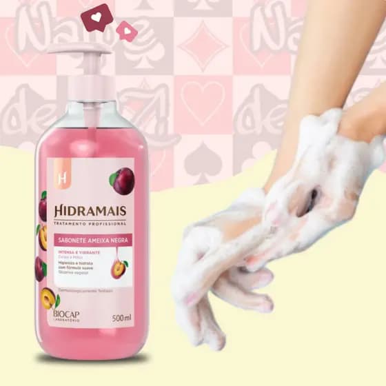 Sabonete Gel Hidramais Ameixa Negra 500ml - Sabonete Para Corpo e Mãos