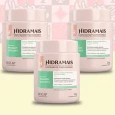 KIT 3 Cremes Esfoliante Corporal 1kg - Hidramais - Produto 100% Original