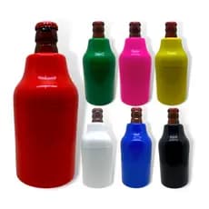Kit 12 Porta Lata Térmico 3 em 1 Cooler Porta-Latinha Long Neck Litrinho 300ml Camisinha com Tampa