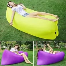 Sofa Inflavel Preguicoso Camping Praia Saco De Dormir Cama Portatil de Acampamento