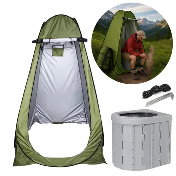 Barraca Banheiro Trocador De Roupas Camping Tenda Bolsa Portátil com banheiro