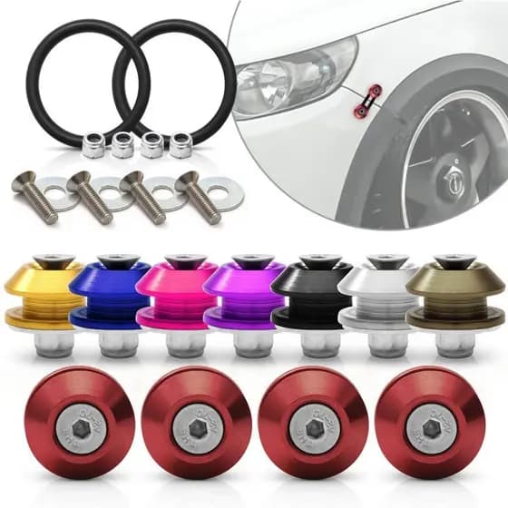 Anilha Trava Para-choque Quick Release Top Kit 4 Pçs