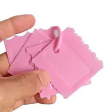 Kit 4 Mini Espátulas 8 Texturas Para Decoração de Bolo Wave Cake e Bentô Cake - Rosa