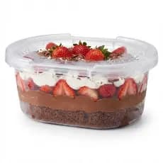 Kit 10un Pote Sorbet 1000ml ou 15000ml Com Tampa Forneavel* Sem BPA Pote de Sorvete e Sobremesas