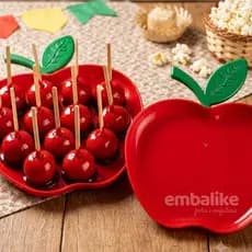 Bandeja Maça Decoração de Mesa de Festa - Acrílico - de 1 a 4 unidades