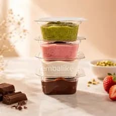 Kit 100 Mini Pote 30ml Doces e Molheira Tampa Articulada MP30