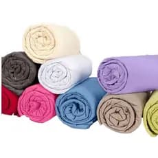 Kit 10 Lençol Solteiro Com Elástico + 10 Fronhas Cores Lisas Variadas