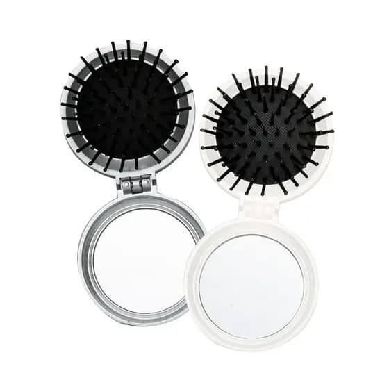 Escova com Espelho, Cabelo, Beleza, Cuidados, Utensílios de Beleza, Escova e Pente, maquiagem, necessaire, viagem