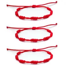 Pulseiras Vermelha 7 Sete Nós Cabala Proteção