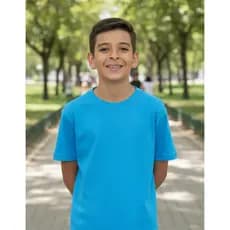Kit 5 Camiseta Infantil Básica Lisa Tradicional 100% Algodão